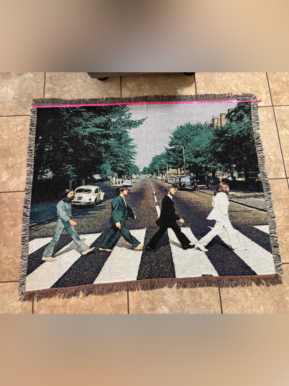 Beatles Abbey Road Style Woven Wall Tapestry - Multi-Color